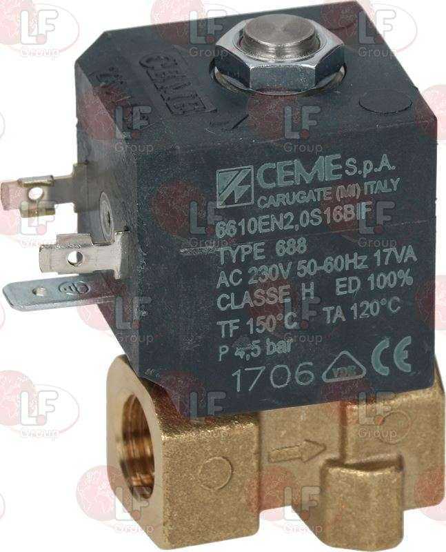 2 Yollu SOLENOİD VANA CEME ø 1/4 