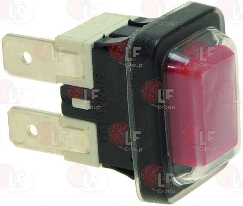 KIRMIZI TEK KANA PUSH DÜĞMESİ 16A 250V 