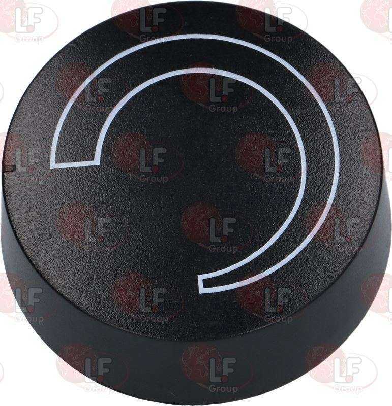 KNOB SİYAH ø 41 mm İPEK RESİM BASKILI  