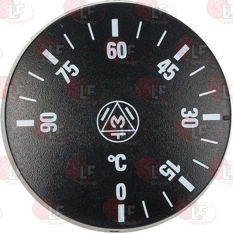 KNOB SİYAH ø 41 mm 0-90 ° C  